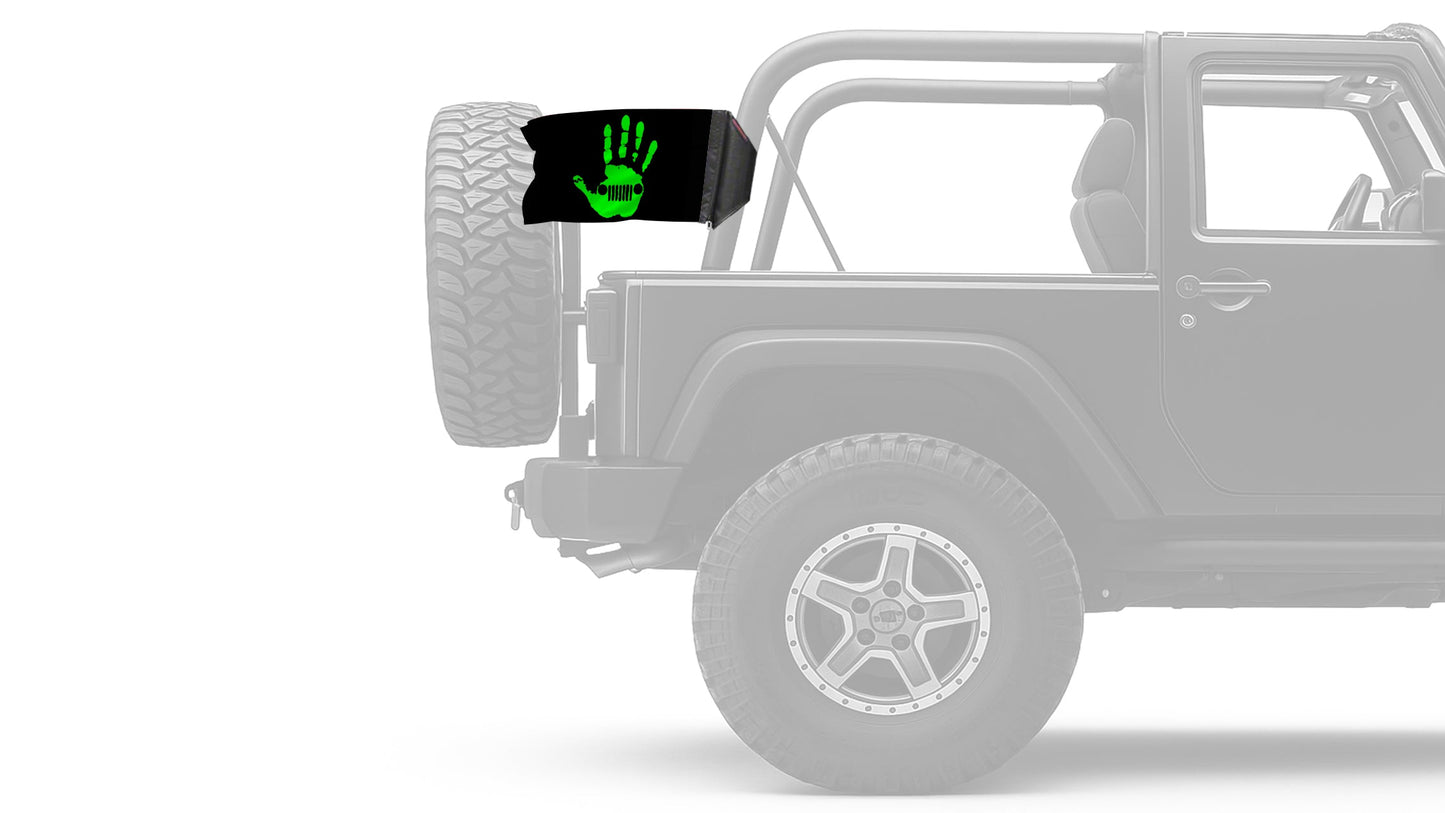 Jeep Wave 12"x18" Forever Wave Flag for Jeep Wrangler JKU 4-Door 2007-2018