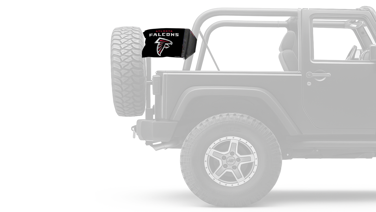 Atlanta Falcons 11"x17" Forever Wave Flag for Jeep Wrangler YJ 1986-1995