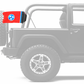 State Flag Tennessee 12"x18" Forever Wave Flag for Jeep Wrangler JKU 4-Door 2007-2018
