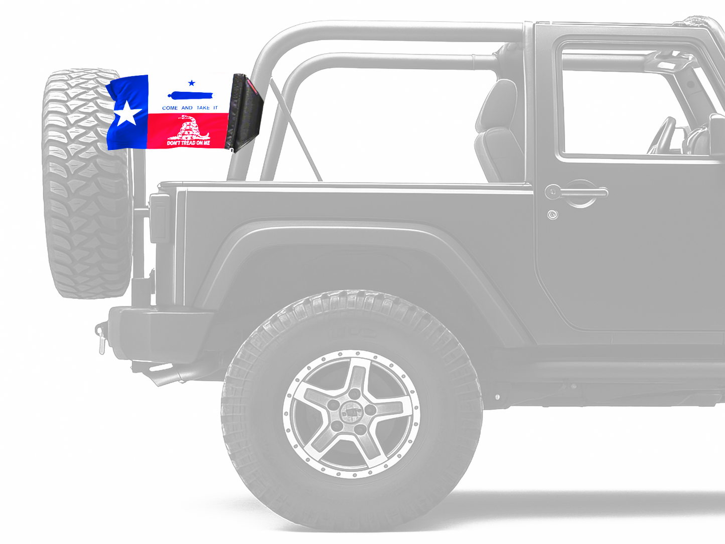 State Flag Texas Don't Tread 12"x18" Forever Wave Flag