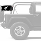 Bucking Bronco 12"x18" Forever Wave Flag for Jeep Wrangler JKU 4-Door 2007-2018