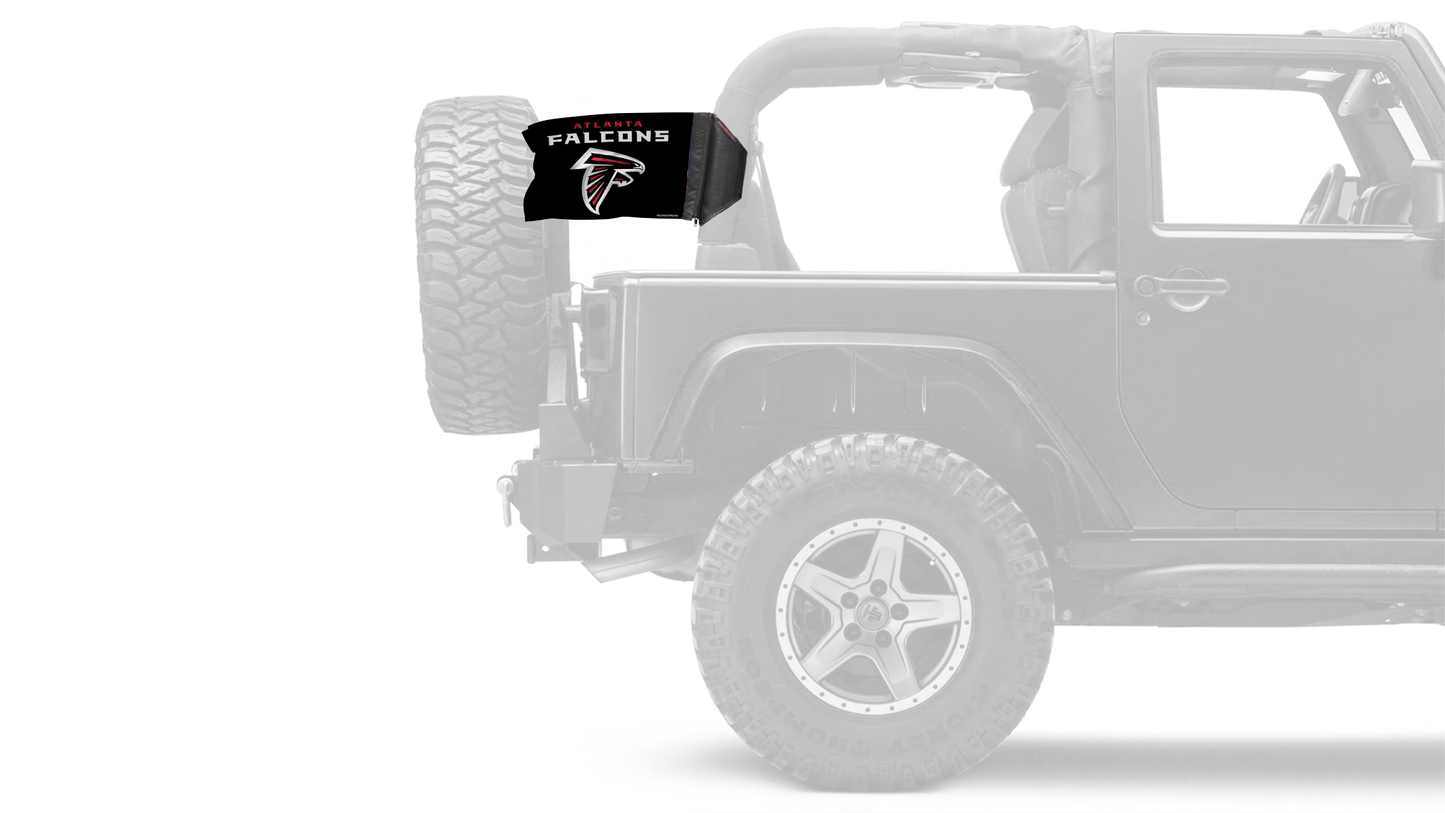 Atlanta Falcons 11"x17" Forever Wave Flag for Jeep Wrangler LJ 2003-2006