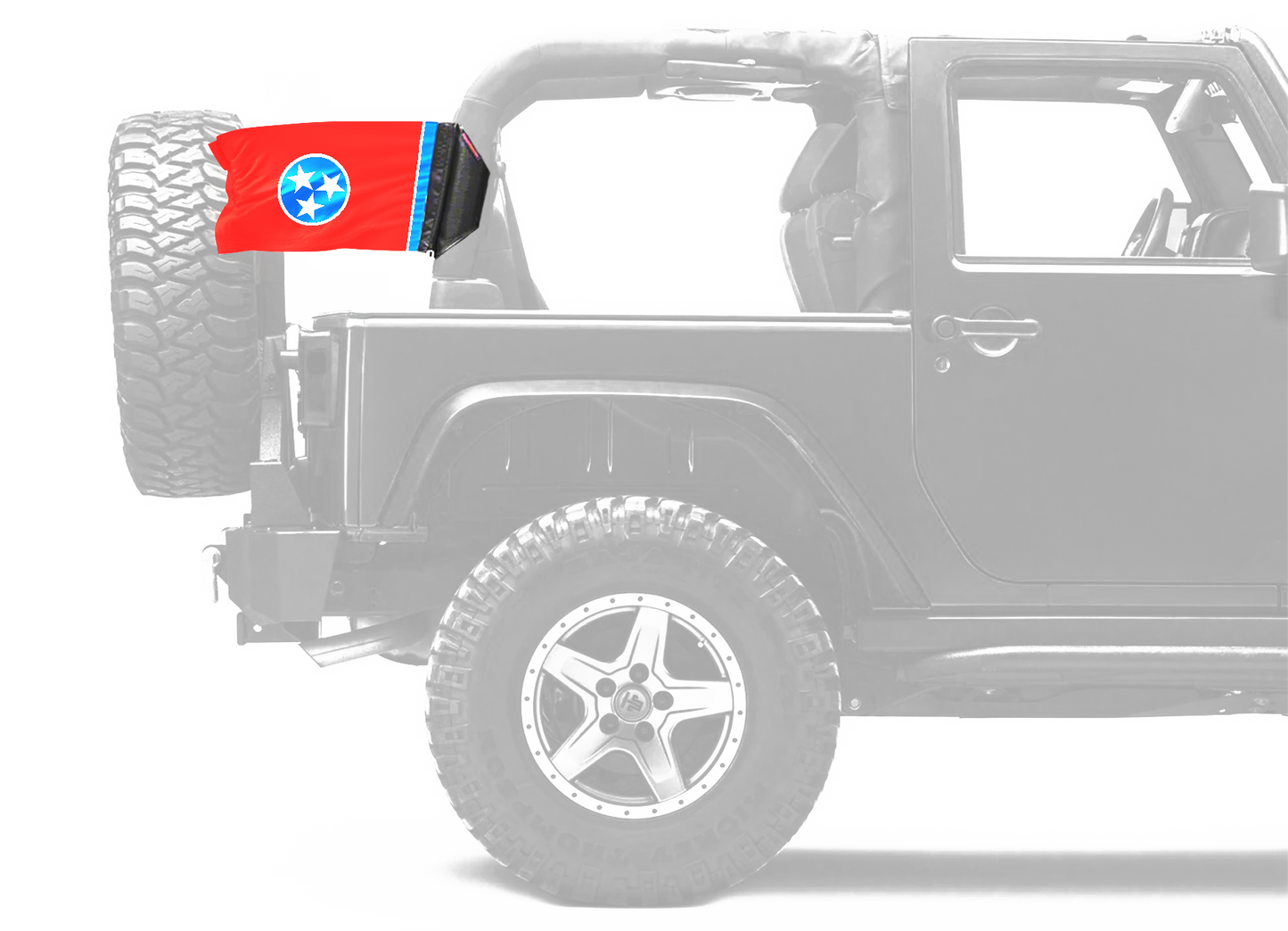 State Flag Tennessee 12"x18" Forever Wave Flag for Jeep Wrangler LJ 2003-2006