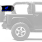 Bucking Bronco 12"x18" Forever Wave Flag for Jeep Wrangler JKU 4-Door 2007-2018