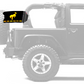 Bucking Bronco 12"x18" Forever Wave Flag for Jeep Wrangler JKU 4-Door 2007-2018