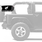 Bucking Bronco 12"x18" Forever Wave Flag for Jeep Wrangler JKU 4-Door 2007-2018