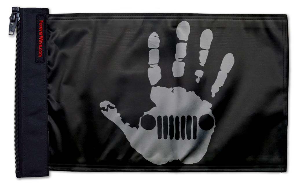 Jeep Wave 12"x18" Forever Wave Flag for Jeep Wrangler YJ 1986-1995