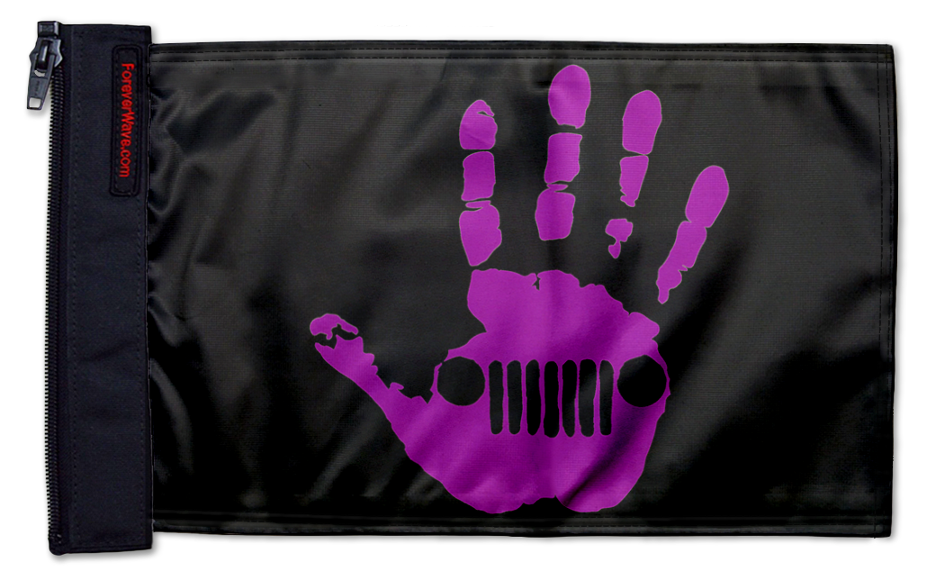 Jeep Wave 12"x18" Forever Wave Flag for Jeep Wrangler JK 2-Door 2007-2018