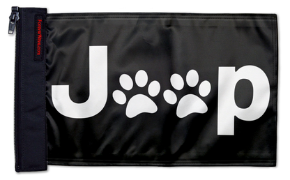Jeep Paws 12"x18" Forever Wave Flag for Jeep Wrangler LJ 2003-2006