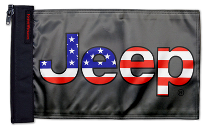 Jeep USA 12"x18" Forever Wave Flag for Jeep Wrangler JL 2-Door 2018-Present