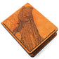 Handcrafted Twisting Tarpon Leather Bill Fold Wallet - Made to Order in USA