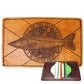 Handcrafted Leather Original Mens Wallet -  FL Flag Snook