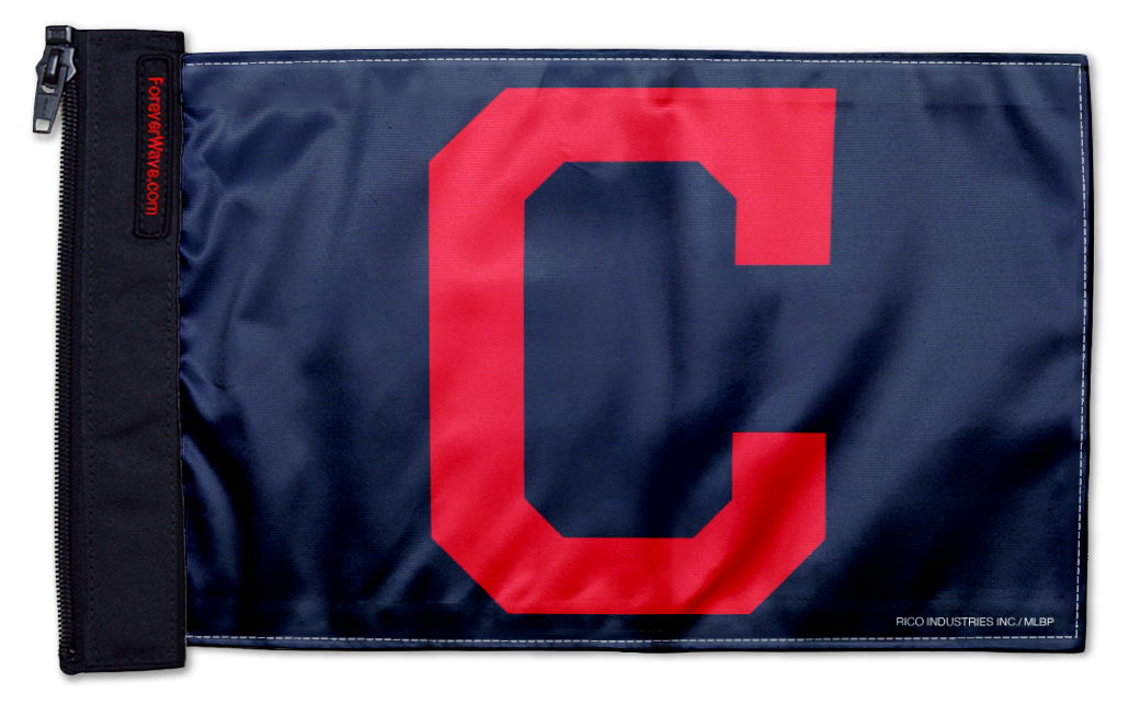 Cleveland Indians 11"x17" Forever Wave Flag for Golf Carts