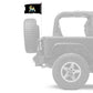Miami Marlins 11"x17" Forever Wave Flag for Jeep Wrangler JLU 4-Door 2018-Present