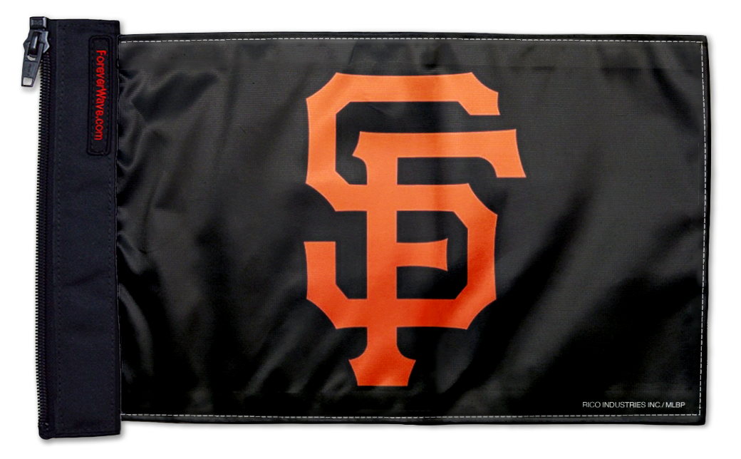 San Francisco Giants 11"x17" Forever Wave Flag for Jeep Wrangler JK 2-Door 2007-2018