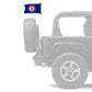 Texas Rangers 11"x17" Forever Wave Flag for Jeep Wrangler CJ-7 and CJ-8 1976-1986