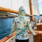 Maine State Map UltraLight Sunshirt Hoodie – UPF 50+