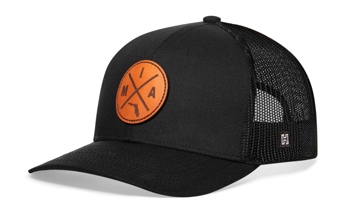 Miami Trucker Hat Leather | MIA X Snapback