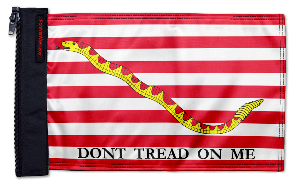 1st Navy Jack 12"x18" Forever Wave Flag for Golf Carts