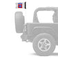 Airborne 82nd Division 12"x18" Forever Wave Flag for Jeep Wrangler JL 2-Door 2018-Present