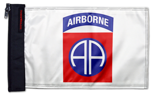 Airborne 82nd Division 12"x18" Forever Wave Flag for Jeep Wrangler TJ 1996-2006