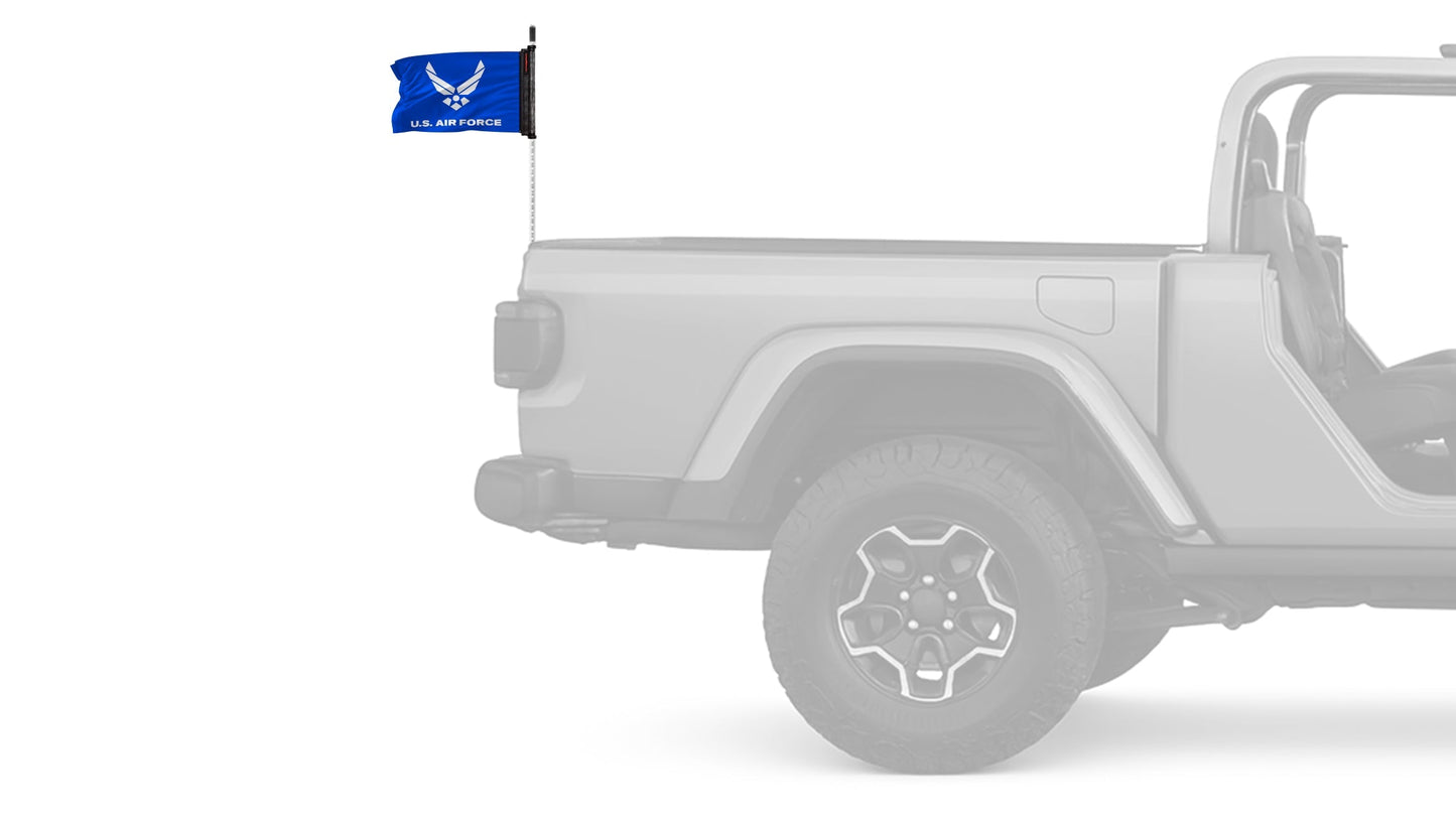 Air Force Blue12"x18" Forever Wave Flag for Bronco