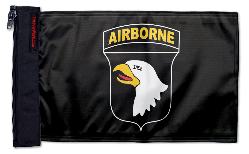 Airborne 101st Division 12"x18" Forever Wave Flag for Golf Carts