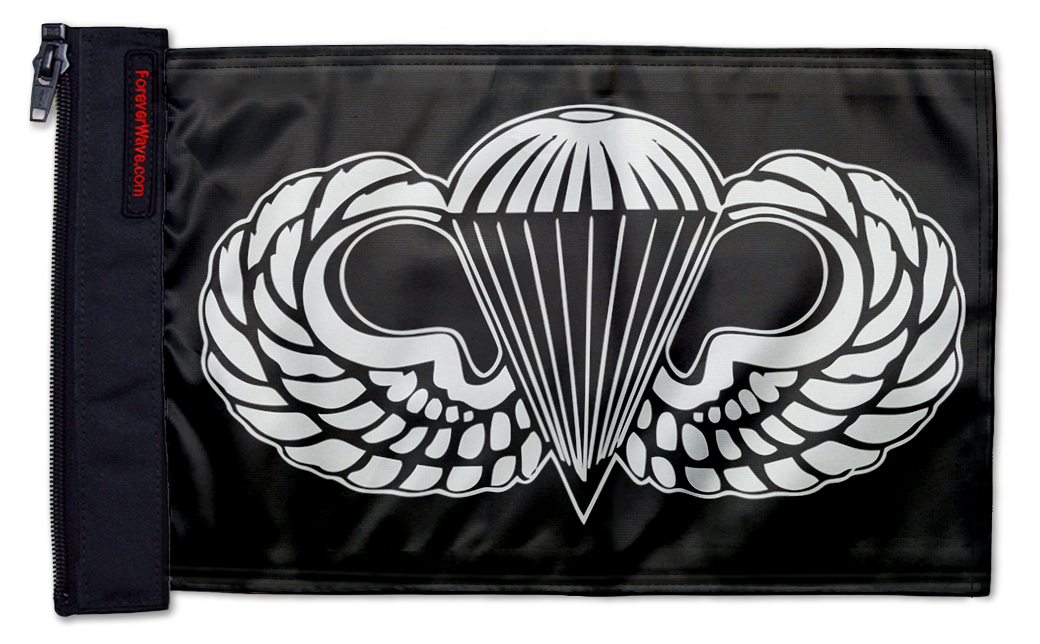 Airborne 12"x18" Forever Wave Flag for Golf Carts