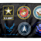 Armed Forces 12"x18" Forever Wave Flag for Jeep Wrangler JKU 4-Door 2007-2018