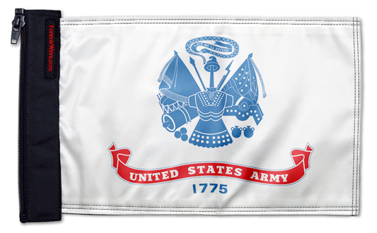 Army 12"x18" Forever Wave Flag for Boats