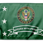 Army Served With Pride 12"x18" Forever Wave Flag for Jeep Wrangler JK 2-Door 2007-2018