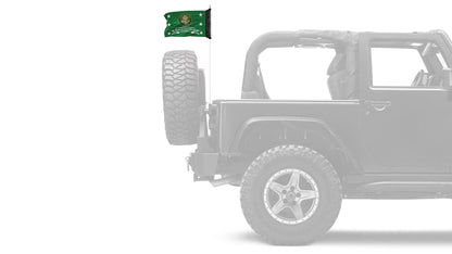 Army Served With Pride 12"x18" Forever Wave Flag for Jeep Wrangler JK 2-Door 2007-2018