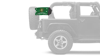 Army Served With Pride 12"x18" Forever Wave Flag for Jeep Wrangler JK 2-Door 2007-2018