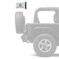 Army 12"x18" Forever Wave Flag for Jeep Wrangler JL 2-Door 2018-Present