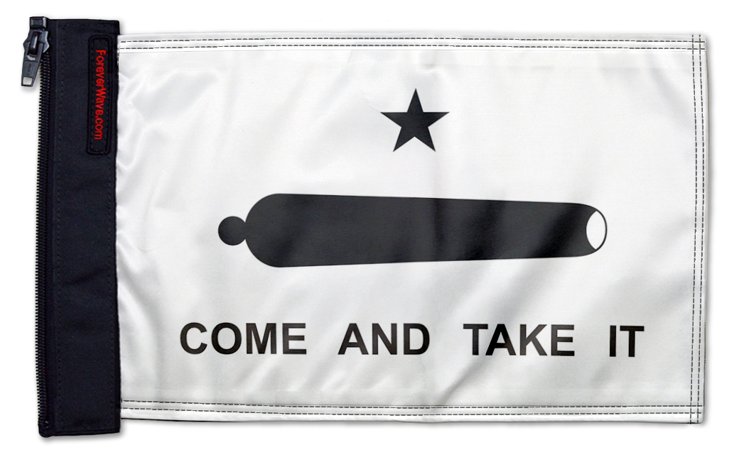 Gonzales 12"x18" Forever Wave Flag for Bronco