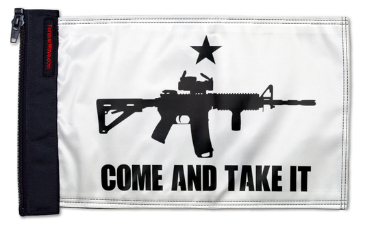 Gonzales Machine Gun 12"x18" Forever Wave Flag for Jeep Wrangler TJ 1996-2006
