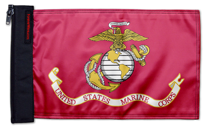 Marines 12"x18" Forever Wave Flag for Jeep Wrangler CJ-7 and CJ-8 1976-1986