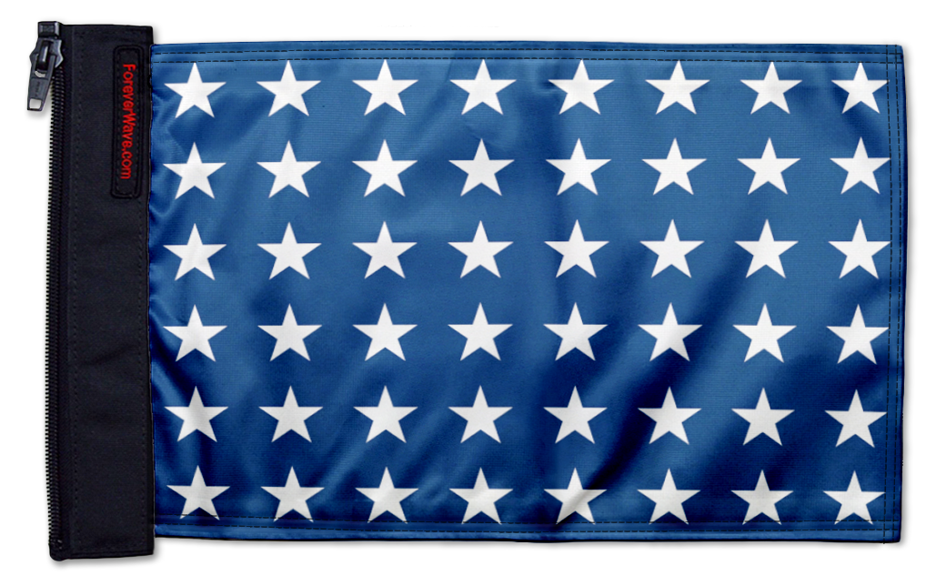 Naval Jack 12"x18" Forever Wave Flag for Jeep Wrangler YJ 1986-1995