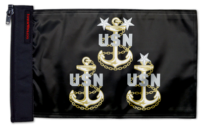 Navy Chief Petty Officers 12"x18" Forever Wave Flag for Jeep Wrangler TJ 1996-2006