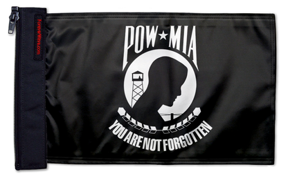 POW MIA 12"x18" Forever Wave Flag for Jeep Wrangler LJ 2003-2006
