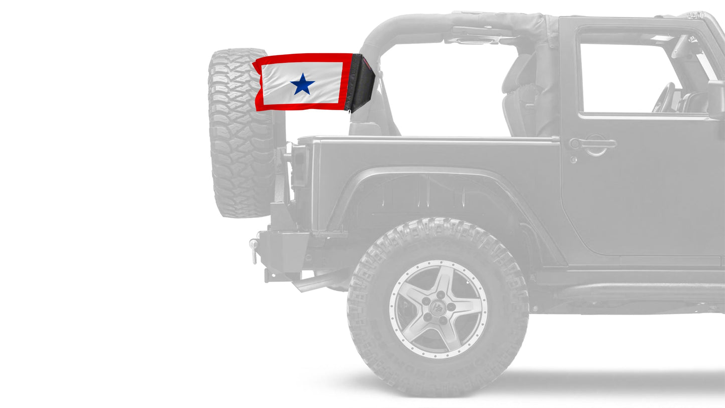 Service Flag Blue Star12"x18" Forever Wave Flag