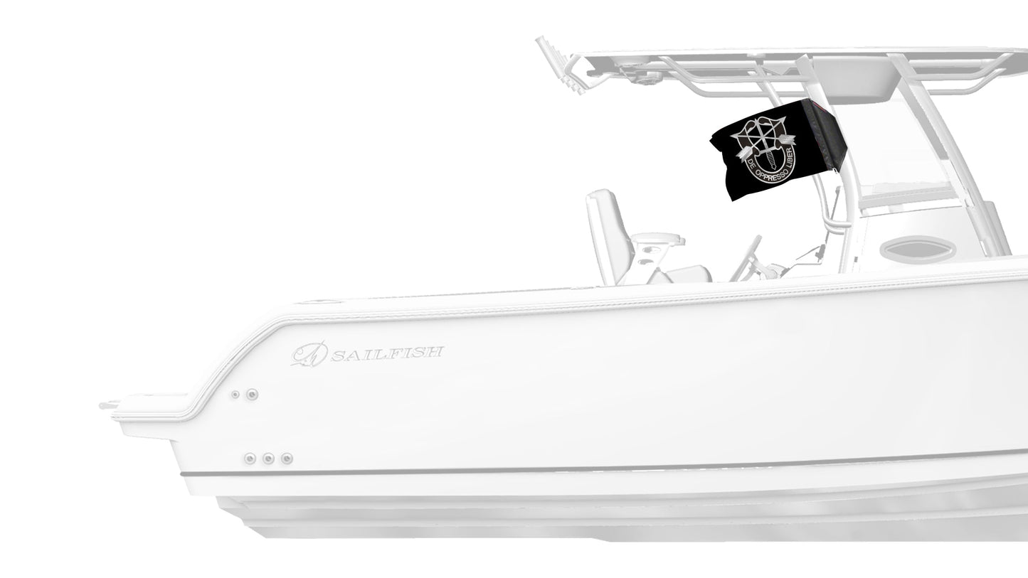 Special Forces 12"x18" Forever Wave Flag for Boats