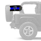 Thin Blue Line Punisher 12"x18" Forever Wave Flag for Jeep Wrangler JLU 4-Door 2018-Present