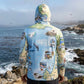 Monterey Bay Map UltraLight Sunshirt Hoodie – UPF 50+