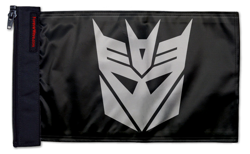 Transformers Decepticon 12"x18" Forever Wave Flag for Golf Carts