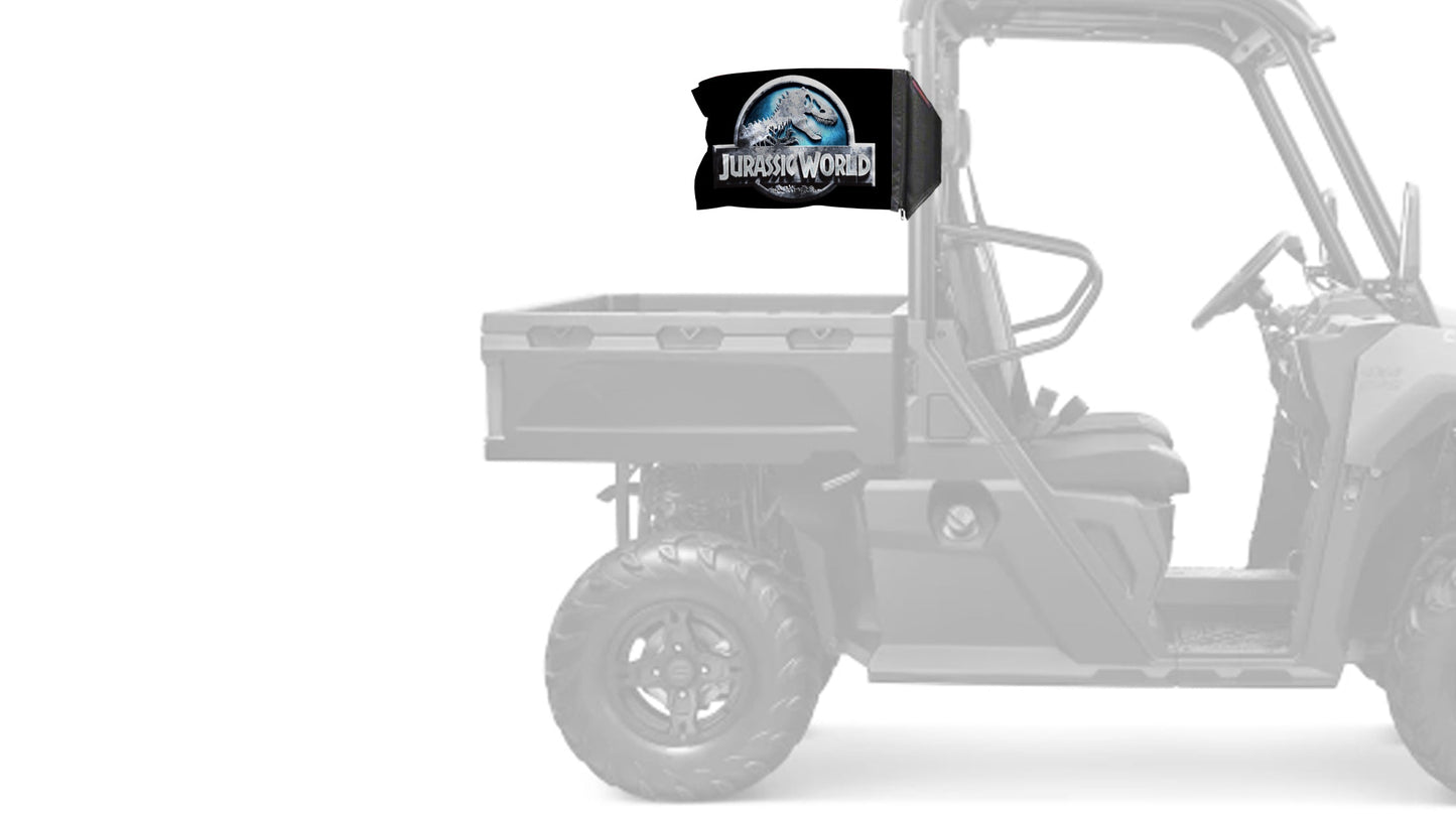 Jurassic World 12"x18" Forever Wave Flag for Golf Carts