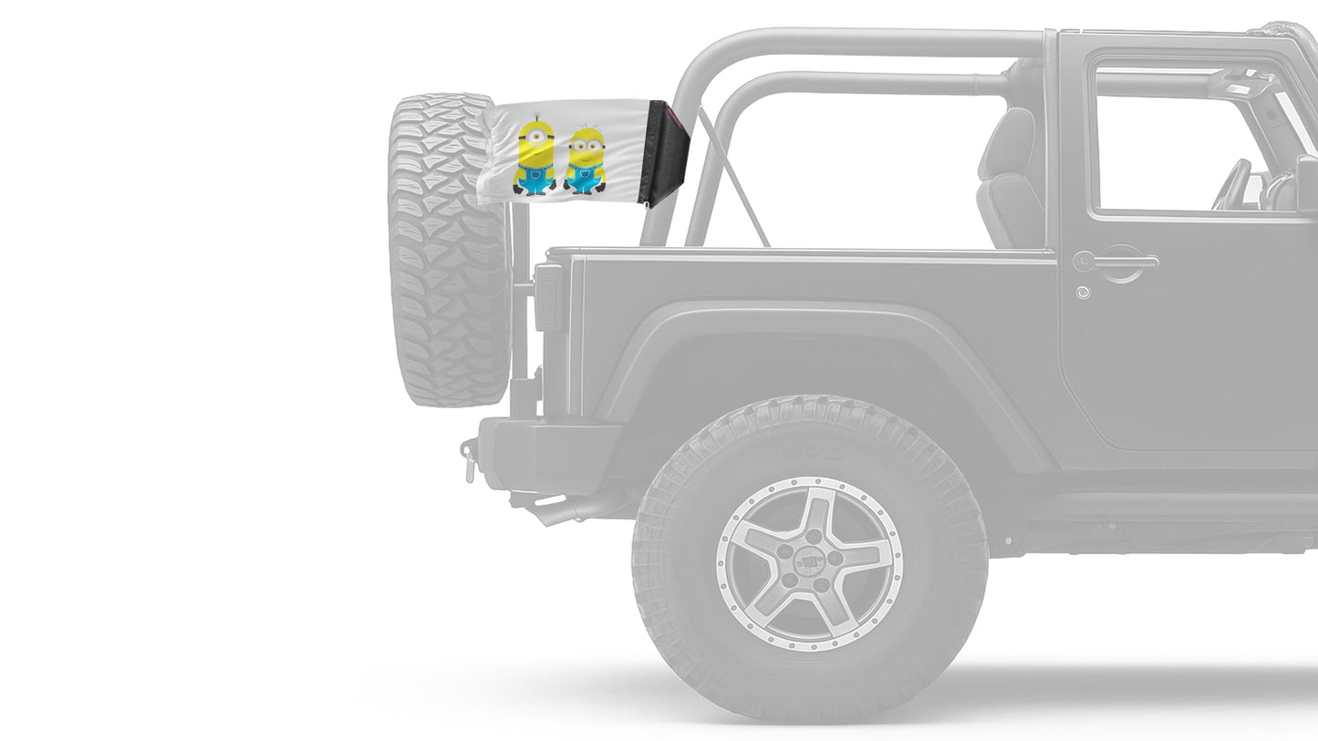 Minions 12"x18" Forever Wave Flag for Jeep Wrangler JL 2-Door 2018-Present