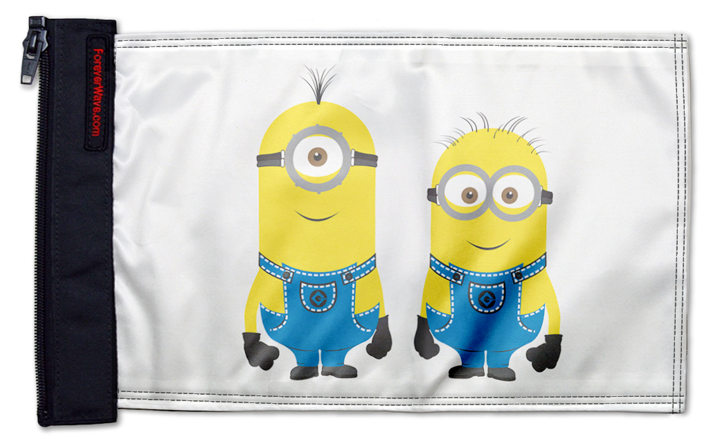 Minions 12"x18" Forever Wave Flag for Jeep Wrangler LJ 2003-2006