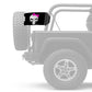 Punisher Pink Ribbon 12"x18" Forever Wave Flag for Jeep Wrangler CJ-7 and CJ-8 1976-1986