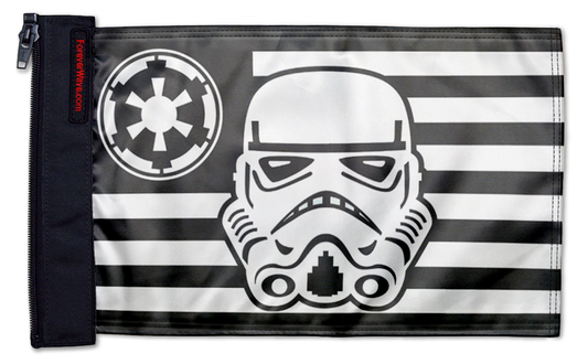 Star Wars Stormtrooper Imperial 12"x18" Forever Wave Flag for Jeep Wrangler TJ 1996-2006